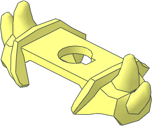 Minifig Armour Shoulder Pads with  4 Spikes