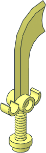 Minifig Sword Scimitar