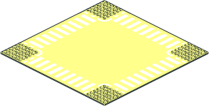 Baseplate 32 x 32 Road 6-Stud Crossroads with White Road Edge and Pedestrian Crossing Pattern Baseplate 32 x 32 Road 6-Stud Crossroads with White Road Edge and Pedestrian Crossing Pattern