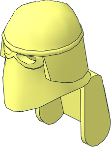Minifig Helmet SW Snowtrooper