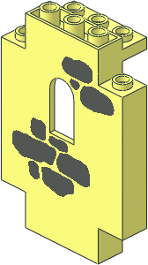 Panel 2 x 5 x 6 Wall with Dark Grey Scattered Stones Pattern Panel 2 x 5 x 6 Wall with Dark Grey Scattered Stones Pattern