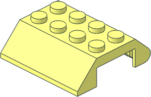Slope Brick 45  4 x  4 Double with Locking Hinge