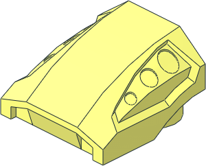 Slope Brick Curved Top  2 x  2 x  1 with Dimples