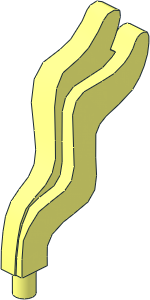 Minifig Hair Decoration Plume Ribbon