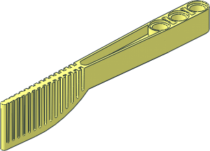 Technic Track System Gate 11 x 2 with Three Holes and Paddle Technic Track System Gate 11 x 2 with Three Holes and Paddle