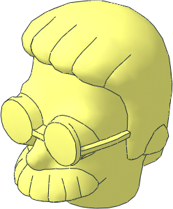 Minifig Head Simpsons Ned Flanders Minifig Head Simpsons Ned Flanders