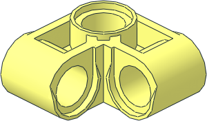 Technic Cross Block 2 x 2 Bent 90 (Pin/Pin/Pin)