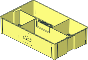 Container Storage Box 24 x 40 with LEGO Logo with Closed "O" Pattern Container Storage Box 24 x 40 with LEGO Logo with Closed "O" Pattern