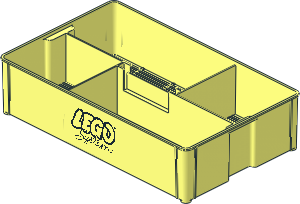 Container Storage Box 24 x 40 with LEGO System Logo Pattern