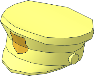 Minifig Hat Police With Gold Badge Pattern