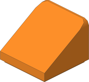 ~_Slope Brick 31  1 x  1 x  0.667 Orange (Obsolete)