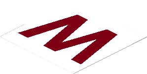 Sticker 1.7 x 1.7 with Dark_Red "M" Sticker 1.7 x 1.7 with Dark_Red "M"