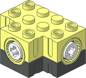 Technic Gearbox 3 x 4 x 1.667 T-shaped (Complete) Technic Gearbox 3 x 4 x 1.667 T-shaped (Complete)