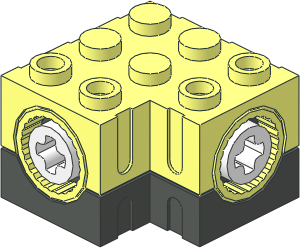 Technic Gearbox 3 x 3 x 1.667 Corner (Complete) Technic Gearbox 3 x 3 x 1.667 Corner (Complete)