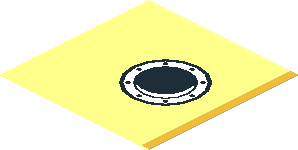 Sticker  1.8 x  1.8 with Porthole Rear Left