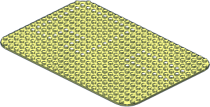 Baseplate 16 x 24 with Rounded Corners with Set 362 Dots Pattern Baseplate 16 x 24 with Rounded Corners with Set 362 Dots Pattern