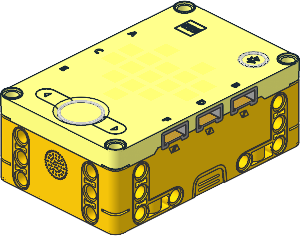 Electric Powered Up 6 Port Hub with Yellow Bottom with Dot Matrix Heart Pattern Electric Powered Up 6 Port Hub with Yellow Bottom with Dot Matrix Heart Pattern
