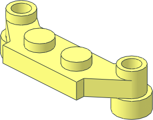 Plate  1 x  2 with  2 Offset Hollow Studs