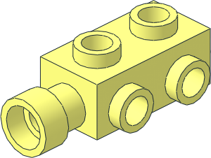Brick  1 x  2 x  0.667 with Studs on Sides