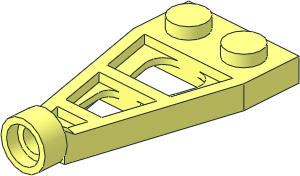 Plate  1 x  2 with 3L Extension and Stud Hole