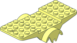 Vehicle Base 10 x 4 with 4 Wheel Clips Vehicle Base 10 x 4 with 4 Wheel Clips