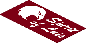 Sticker  0.6 x  1.6 Right with Spirit of Luis & Eagle on DkRed