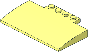 Slope Brick Curved  5 x  8 x  0.667