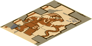 Sticker  5.4 x  3.7 with Wall and Horus Painting