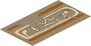 Sticker  3.2 x  1.8 with Hieroglyphs Type 3 (Arm on Bottom)