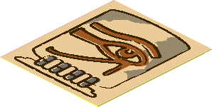 Sticker  2.1 x  1.8 with Eye of Horus