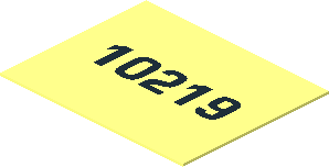 Sticker 0.8 x 1 with Black "10219" Sticker 0.8 x 1 with Black "10219"