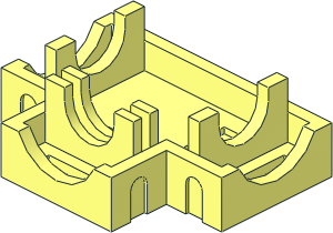~Technic Gearbox  3 x  4 x  1.667 T-shaped Base