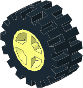 Wheel Rim 6.4 x 8 with Tyre 6/ 50 x 8 Offset Tread with Centre Band Wheel Rim 6.4 x 8 with Tyre 6/ 50 x 8 Offset Tread with Centre Band