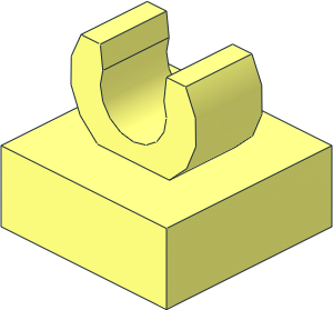 Tile  1 x  1 with Clip (Thick C-Clip)