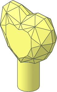 Rock Gem Facetted Heart Shaped Rock Gem Facetted Heart Shaped