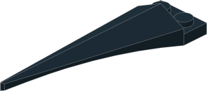 ~_Plate  1 x  2 with Tooth and Flexible Tip [0/256] (Obsolete)