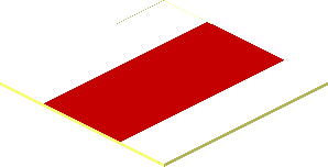 Sticker 0.8 x 0.8 with Red Rectangle on White Background Sticker 0.8 x 0.8 with Red Rectangle on White Background