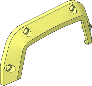 Technic Panel 15 x  2 x  7 Mudguard with Trapezoidal Arch