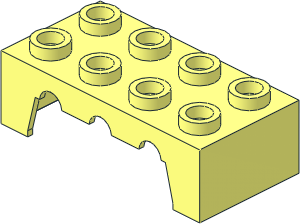 ~Technic Pneumatic Distribution Block  2 x  4 Top