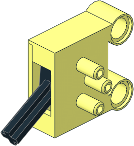 Technic Pneumatic Valve with Pegholes (Down Position)
