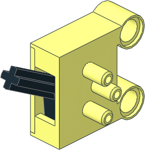 Technic Pneumatic Valve with Pegholes (Up Position)