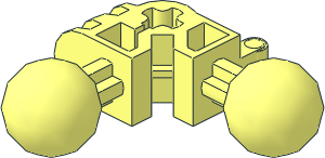 Technic Bionicle Leg  3 x  3 with  2 Ball Joints