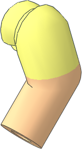 Minifig Arm Left with Light Nougat Lower Arm Pattern Minifig Arm Left with Light Nougat Lower Arm Pattern