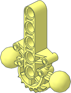 Constraction Block  1 x  7 with Partial Gear 20 Double Bevel