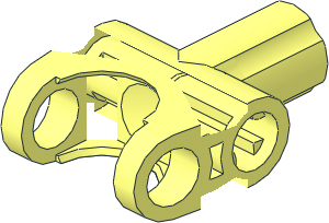 ~Technic Connector 2 x 3 with Ball/Axle Socket without Rubber Insert ~Technic Connector 2 x 3 with Ball/Axle Socket without Rubber Insert