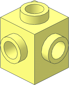 Brick  1 x  1 with Studs on Four Sides