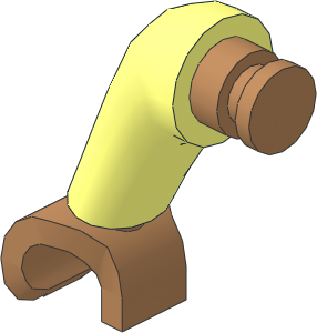 Figure Duplo Arm Right Forward Bent with Medium Nougat Hand Pattern