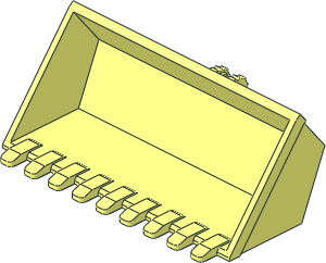 Excavator Bucket  8 x  4 with Click Hinge 2-Finger