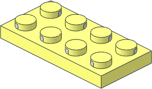 Electric Plate  2 x  4 with Contacts