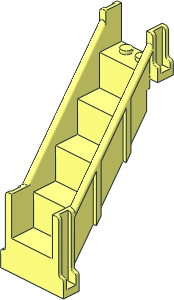 Staircase  4 x  6 x  7.333 Enclosed Straight